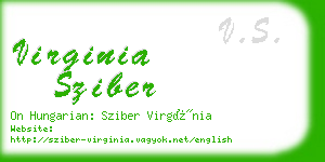 virginia sziber business card